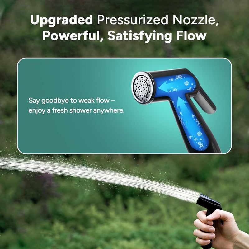 Dr. Prepare Portable Shower for Camping, 4/5 Gallons Camping Shower Bag, Portable Outdoor Shower with Pump for Hiking, Climbing, Pet Cleaning, Car Washing, Beach & Emergency - Image 4